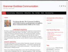 Tablet Screenshot of grammargoddess.com